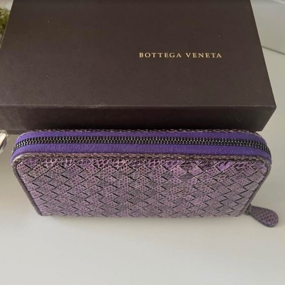 *BOTTEGA VENETA* Ayers Livrea Intrecciato Zip Around Continental Wallet in Box - Picture 3 of 7